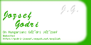 jozsef godri business card